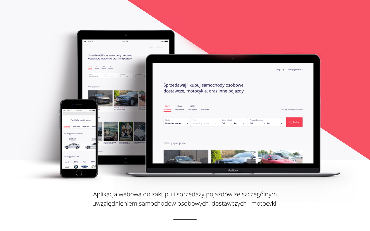 Autotrader.pl homepage and marketplace interface.