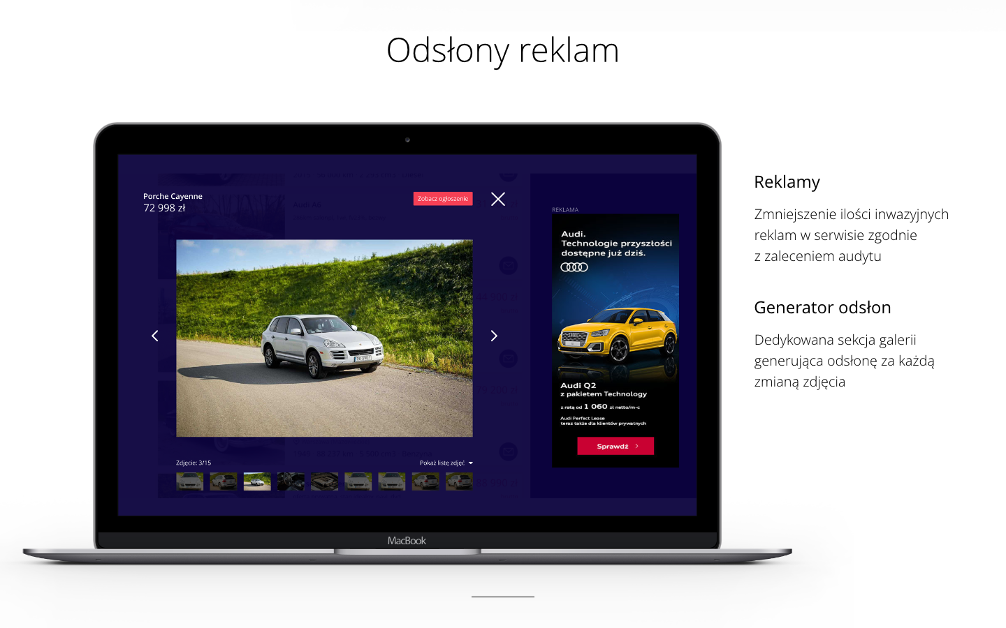 Autotrader.pl listing promotion screen.